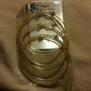 Gold hoop earrings